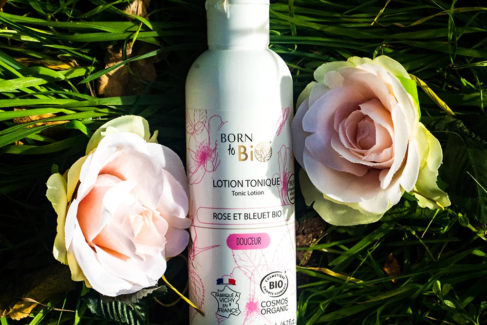Lotion tonique à la rose et au bleuet